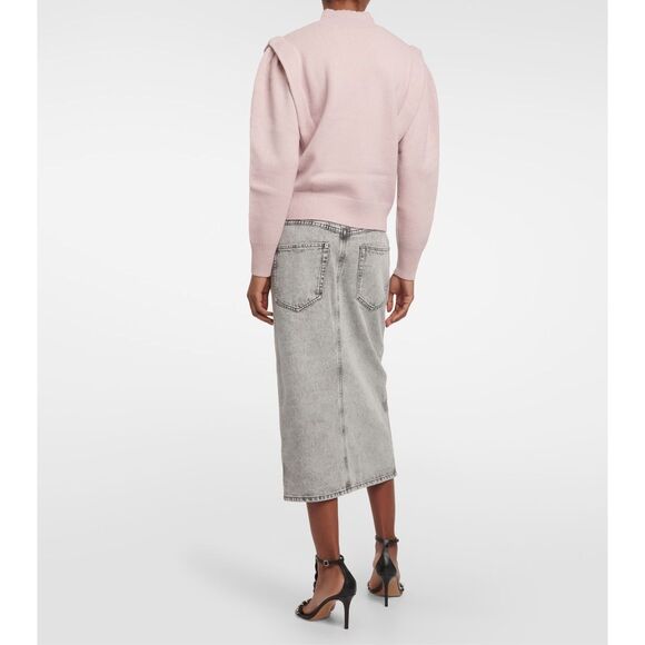 Isabel MARANT ETOILE Lucile wool-blend sweater pink women’s small 36 C - Picture 3 of 11